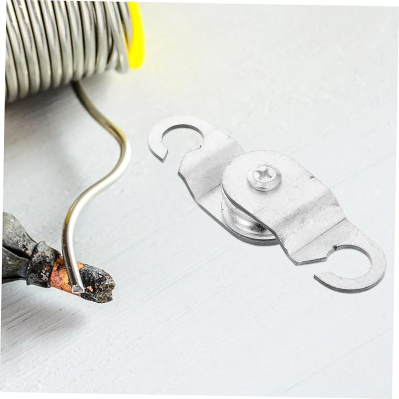 Heavy Duty Iron Pulley System 6pcs with Bearings for Greenhouse Ventilation and Loading - Image 4